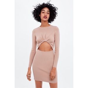 Cut-Out Dress with Knot